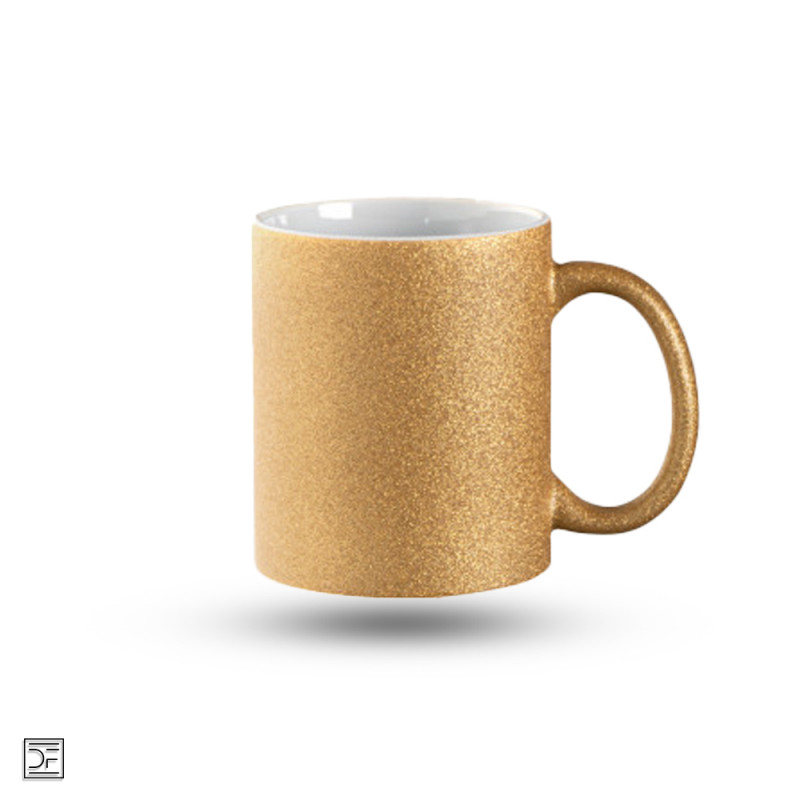 Glitter mug Spark in Gold
