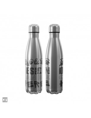 Edelstahl-Trinkflasche, 750 ml, silber