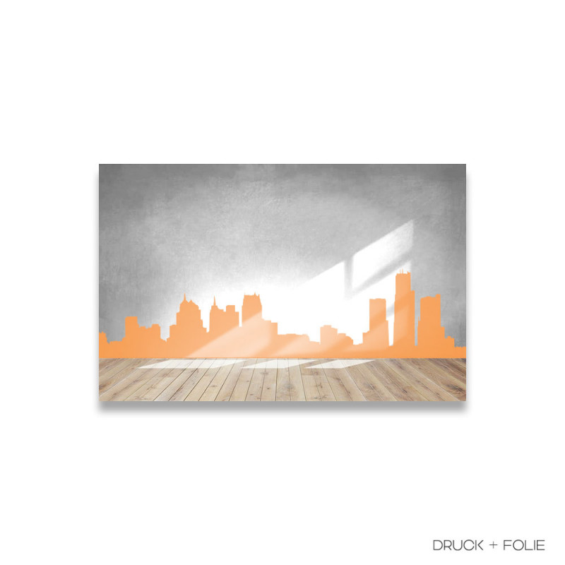 Skyline Detroit Sticker