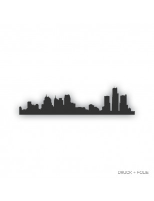 Skyline Detroit Sticker