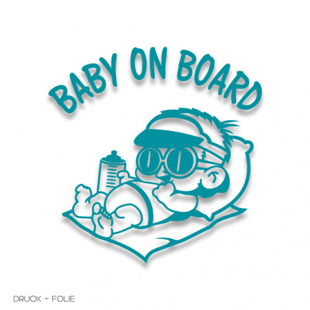 BABY ON BOARD 13 Deco-Folie #010 White