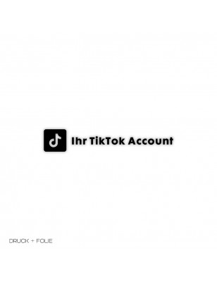 TikTok sticker with customized text