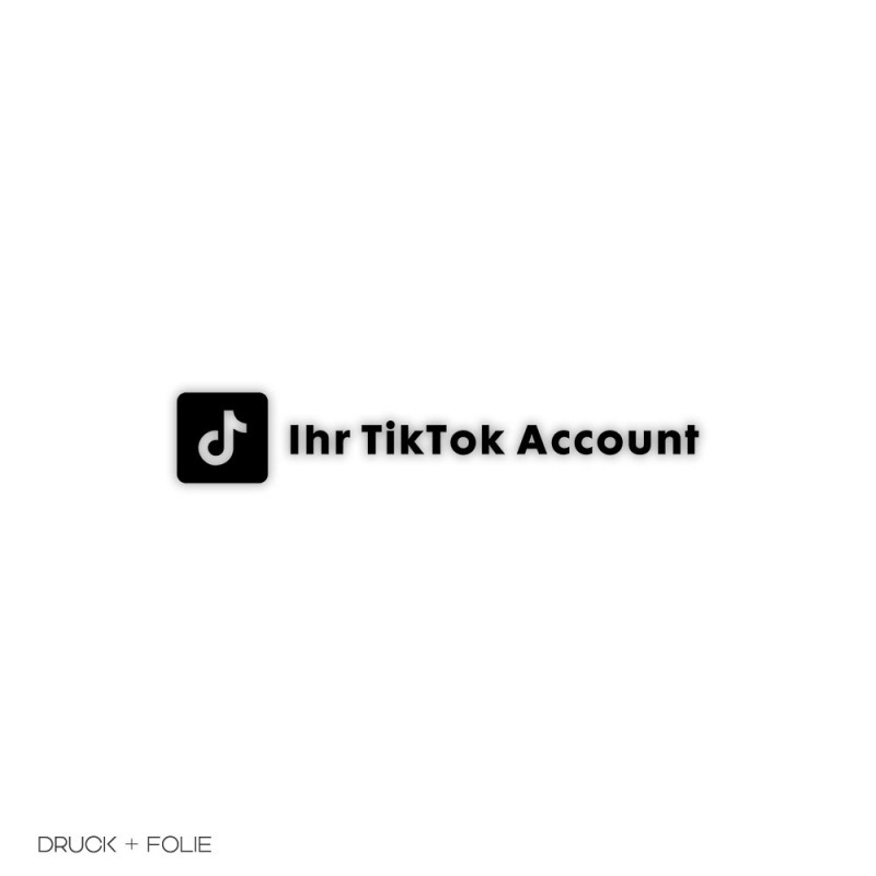 TikTok sticker with cosumised text