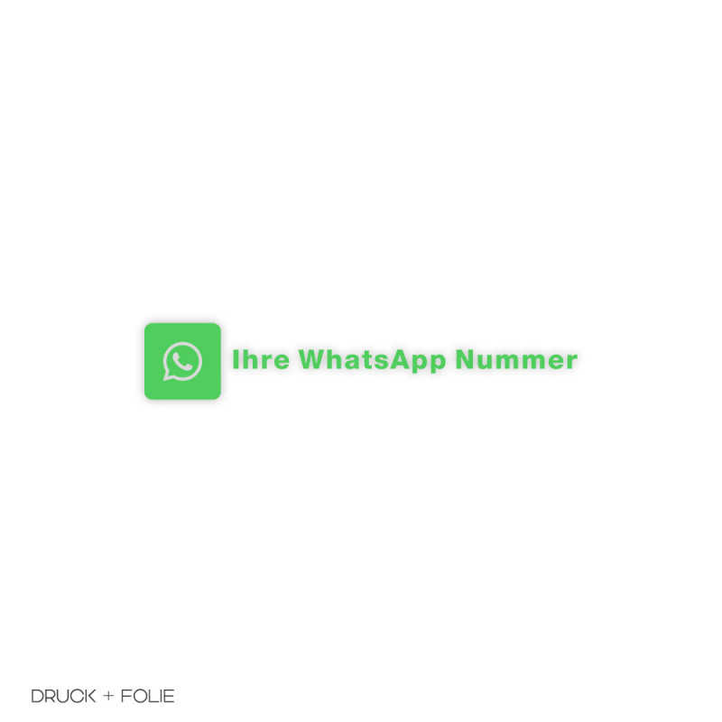 WhatsApp Aufkleber mit Wunschtext