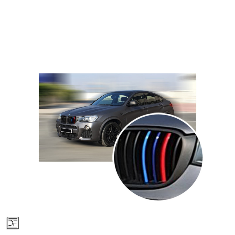 M Farbe Nieren Grill Streifen Kühlergrill Streifen Stripe für BMW