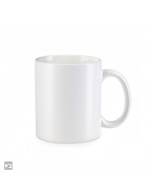 White Matte Ceramic Mug with Print.